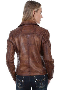 Scully - Women's Sanded Leather Motorcycle Style Jacket