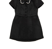 Katie J NYC Girl's Audrey Mini Dress in black - kids' dress - alternate view
