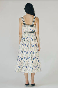 Maude Club - Wide Shoulder Straps Midi Sundress