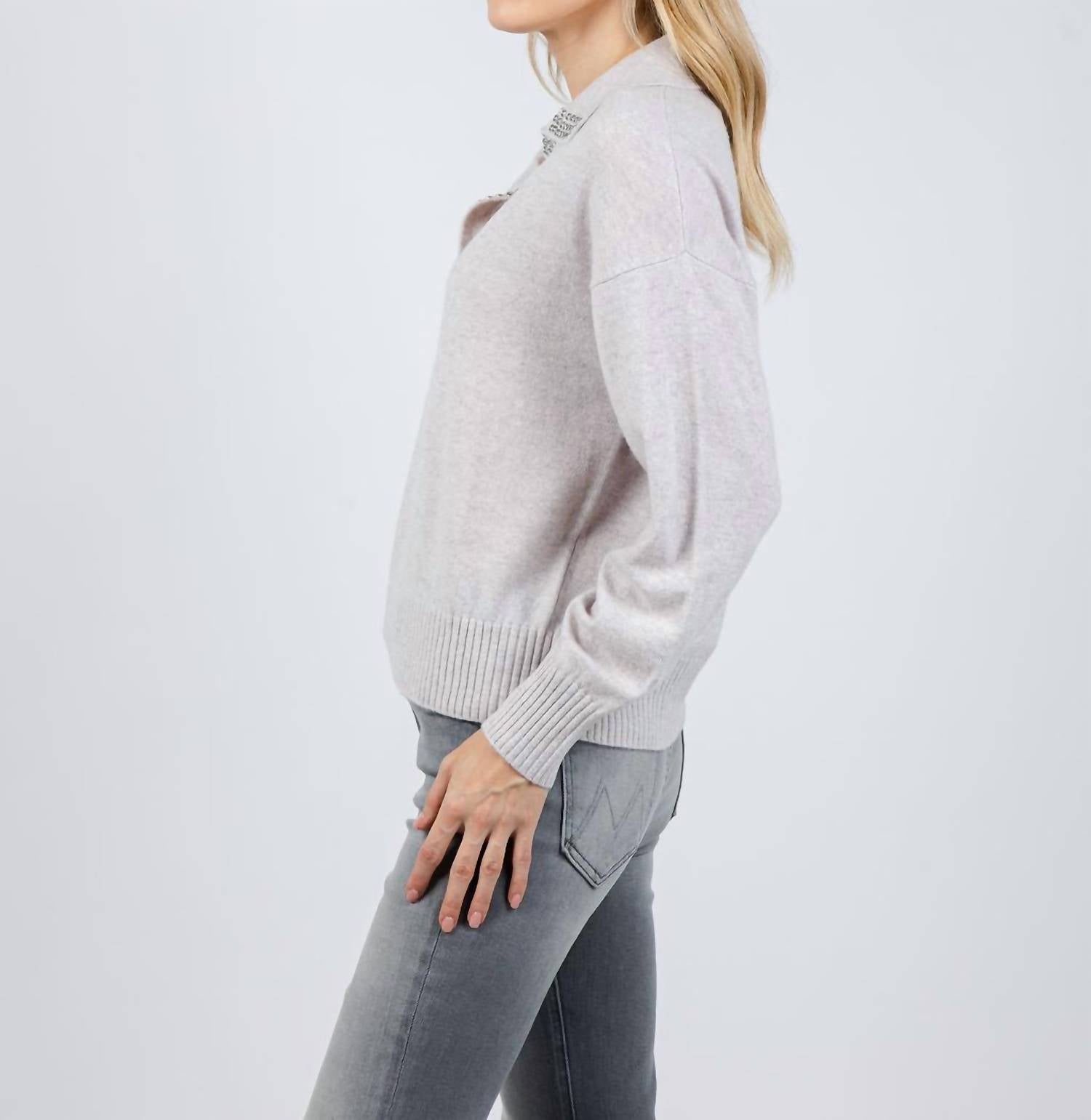 Repeat Cashmere - Collared Cashmere Sweater