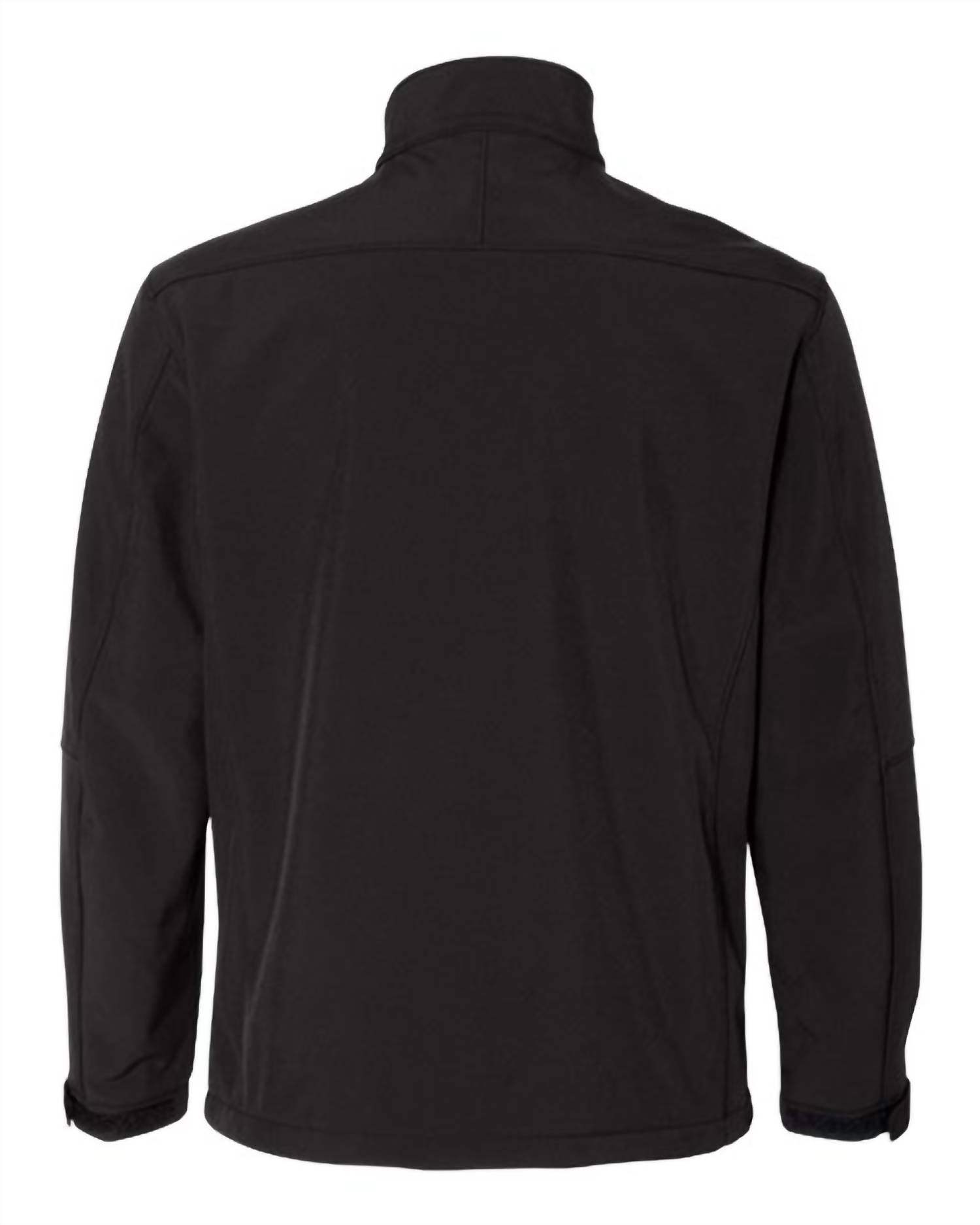 Weatherproof Men's Soft Shell Jacket in black - men's jacket - detail view