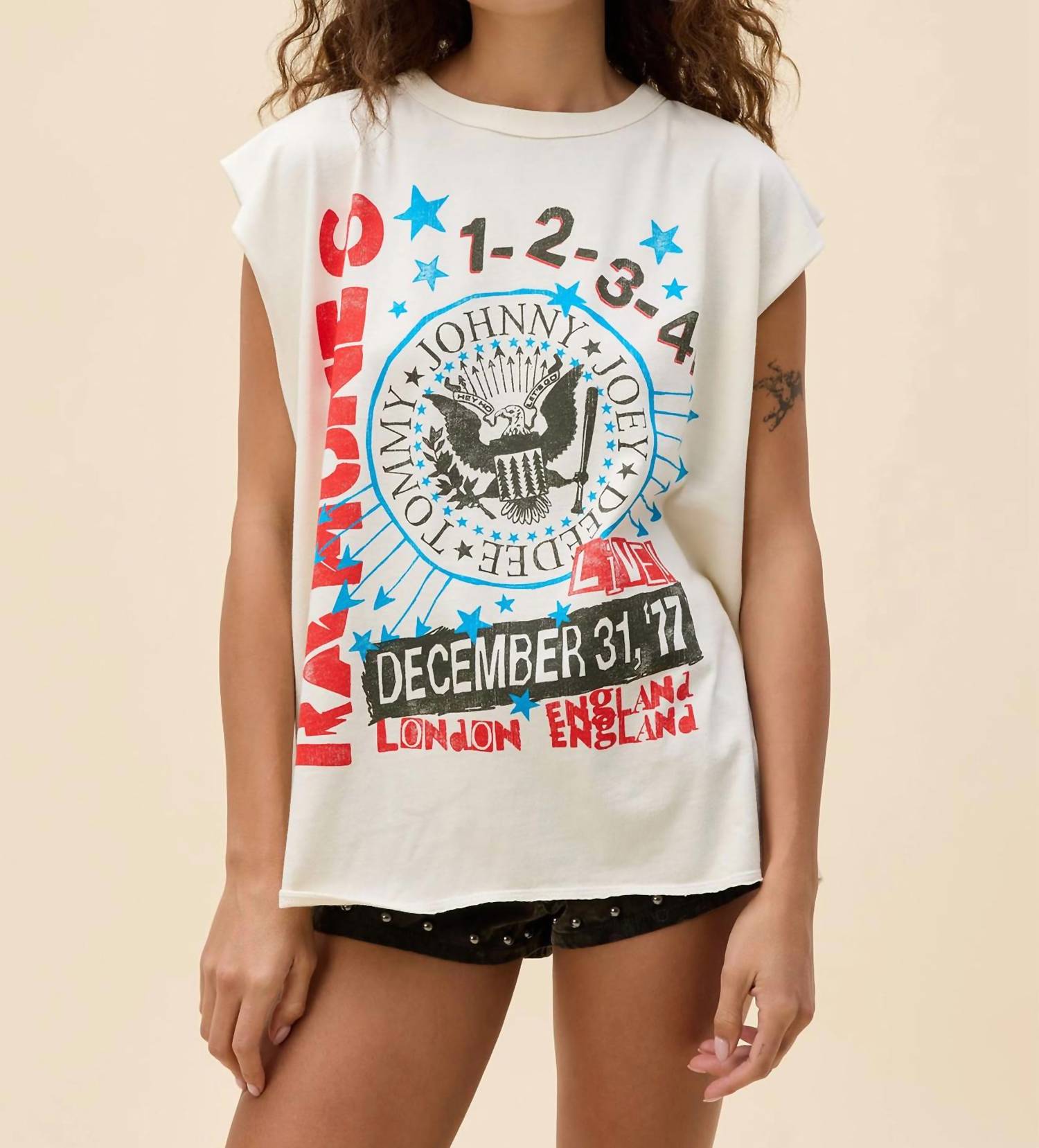 Daydreamer - Ramones 77 Show Poster Muscle Tank Top