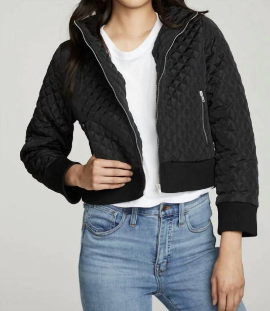 CROPPED HOODED JACKET WITH RIB