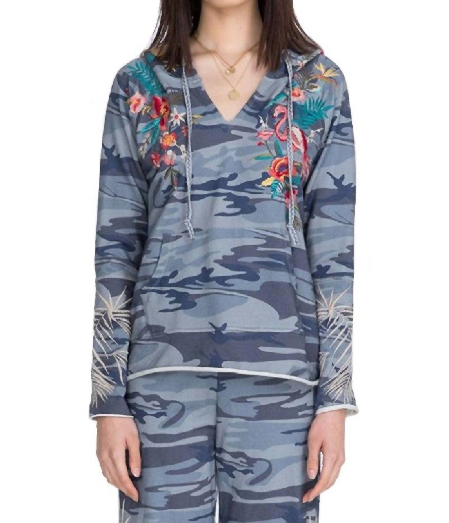 Johnny Was - Nohea French Terry Raw Edge Hoodie