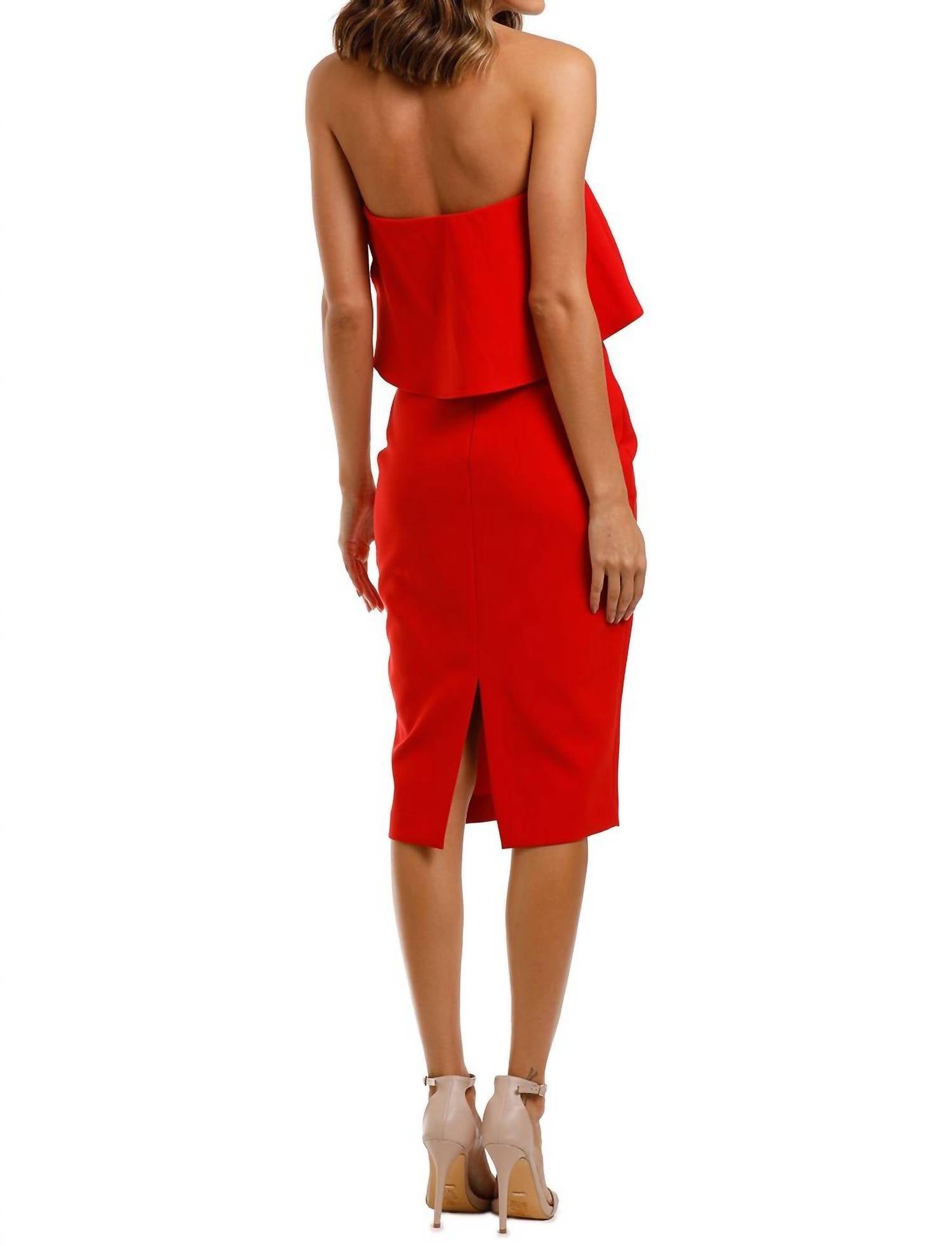 Likely - Strapless Ruffle Driggs Dress