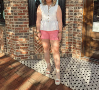 Entro - V-neck Peplum Top