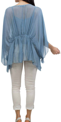 Gigi Moda - Paolita Bat-wing Scoop Neck Blouse