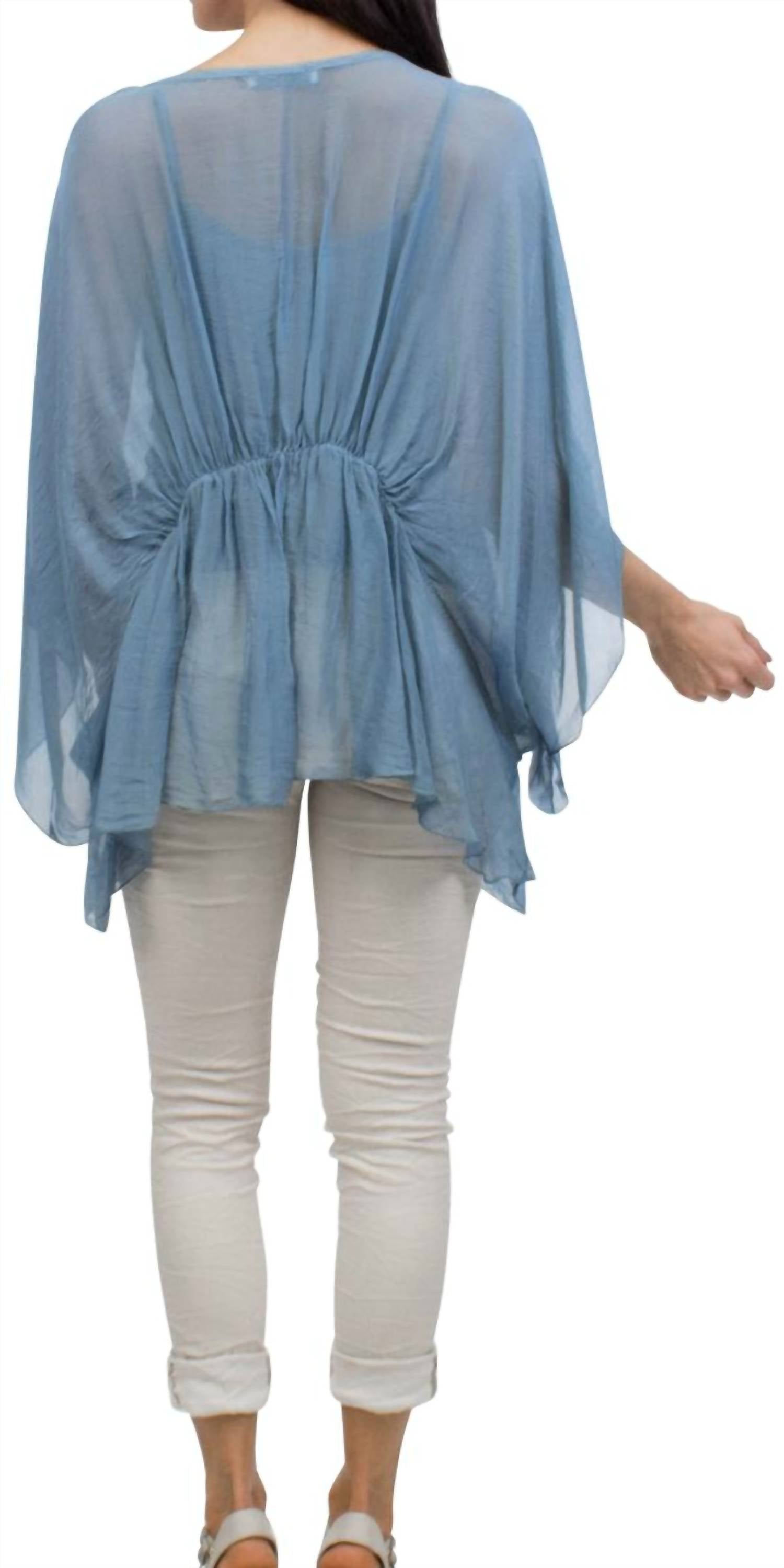 Gigi Moda - Paolita Bat-wing Scoop Neck Blouse