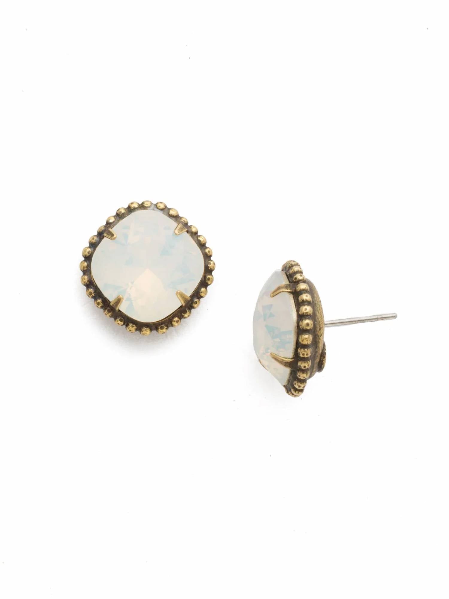 Sorrelli - Women's Cushion-cut Solitaire Stud Earrings