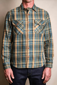 Freenote Cloth - Wells Evergreen Plaid Shirt