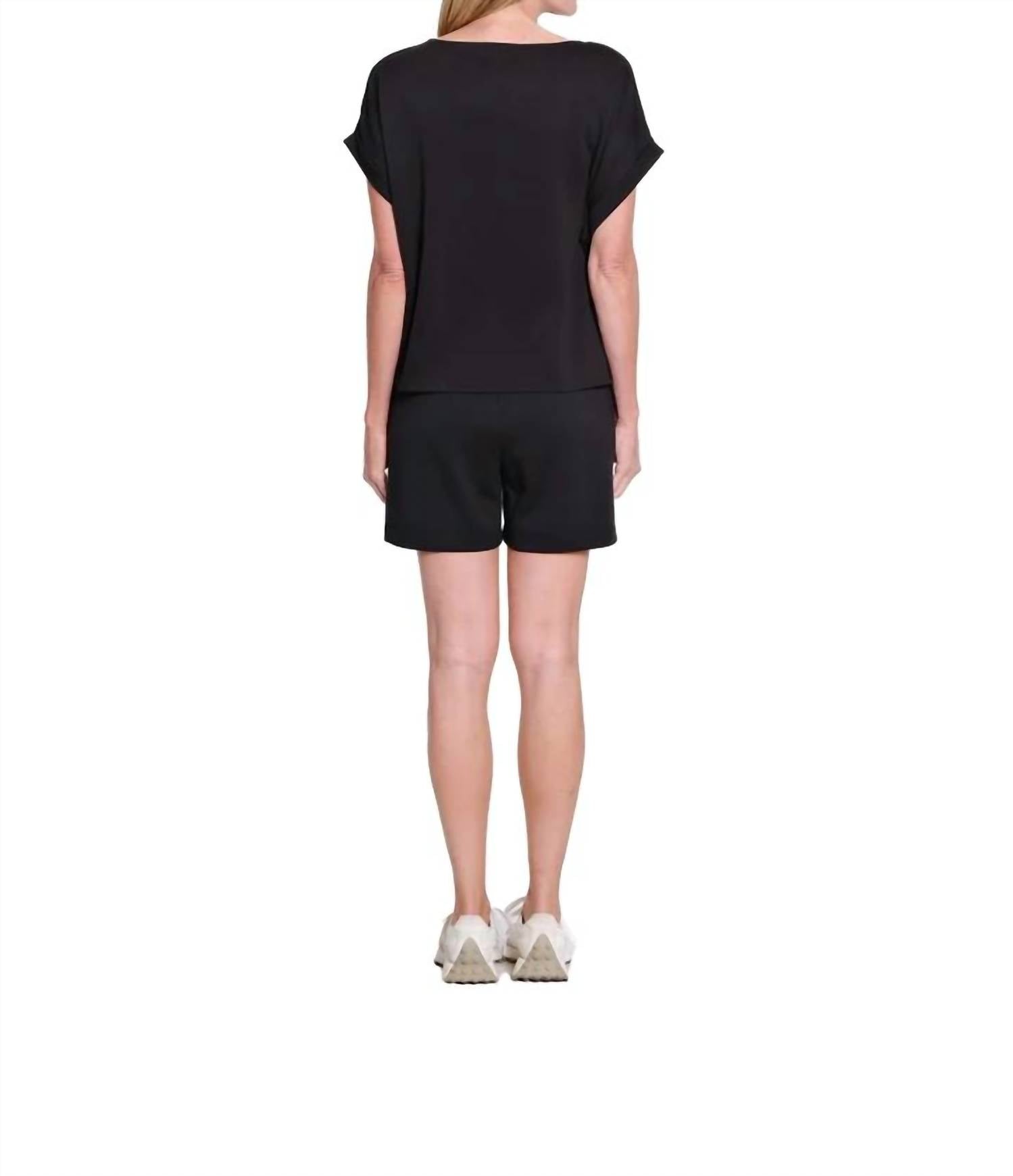 Multiples - Drawstring Elastic Waist Pull-on Short