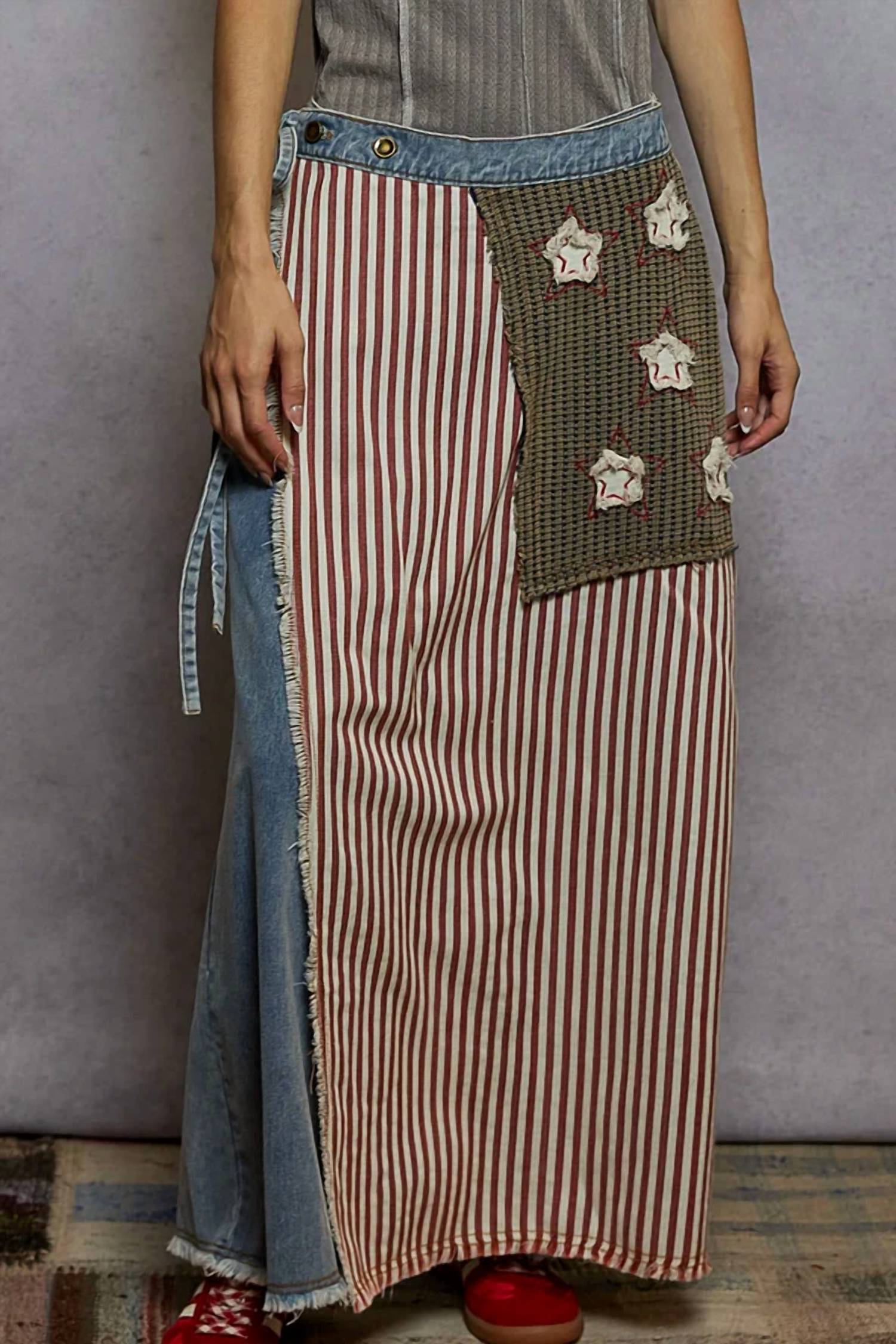 Pol - Edgy Camo Wide Leg Pants