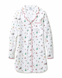 Petite Plume - Women's Nightshirt in Holiday Town