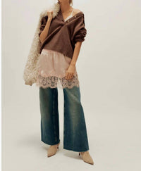 Free People - Meet Me In The Middle Mini Slip Skirt
