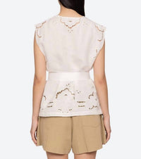 Sea - Dahlia Sleeveless Eyelet Vest