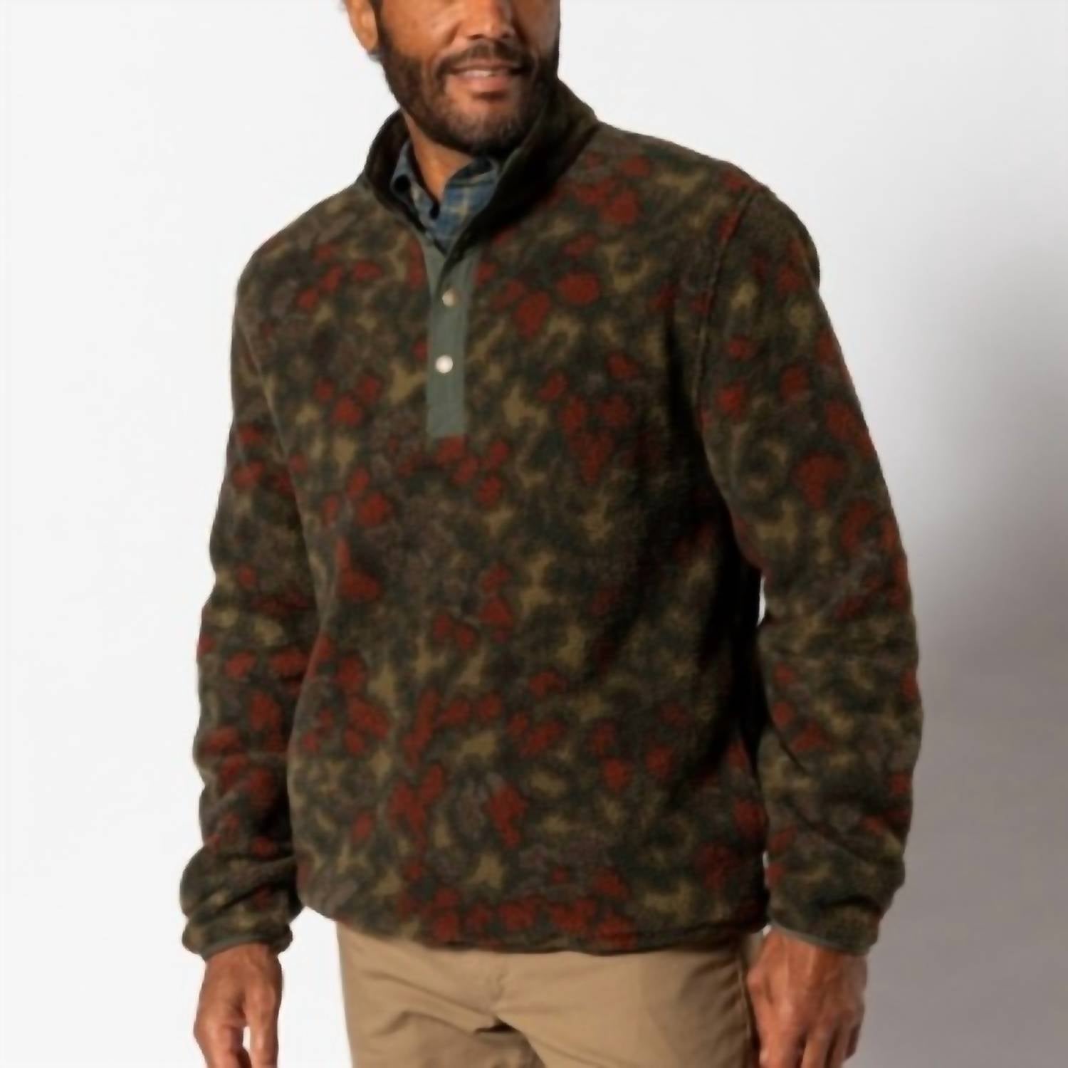 Duck Head - LS PINEVIEW FLEECE 1/4 SNAP PULLOVER