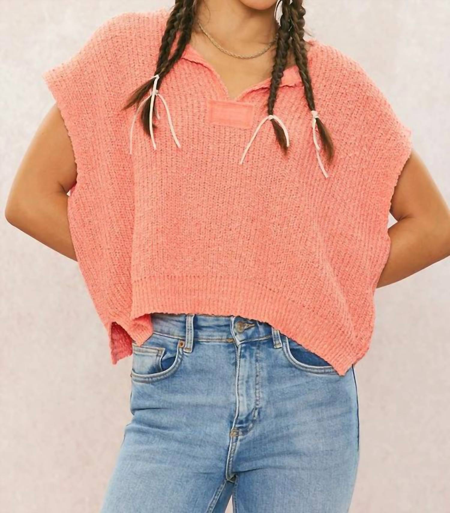 Illa Illa - Short Sleeve Patch Sweater