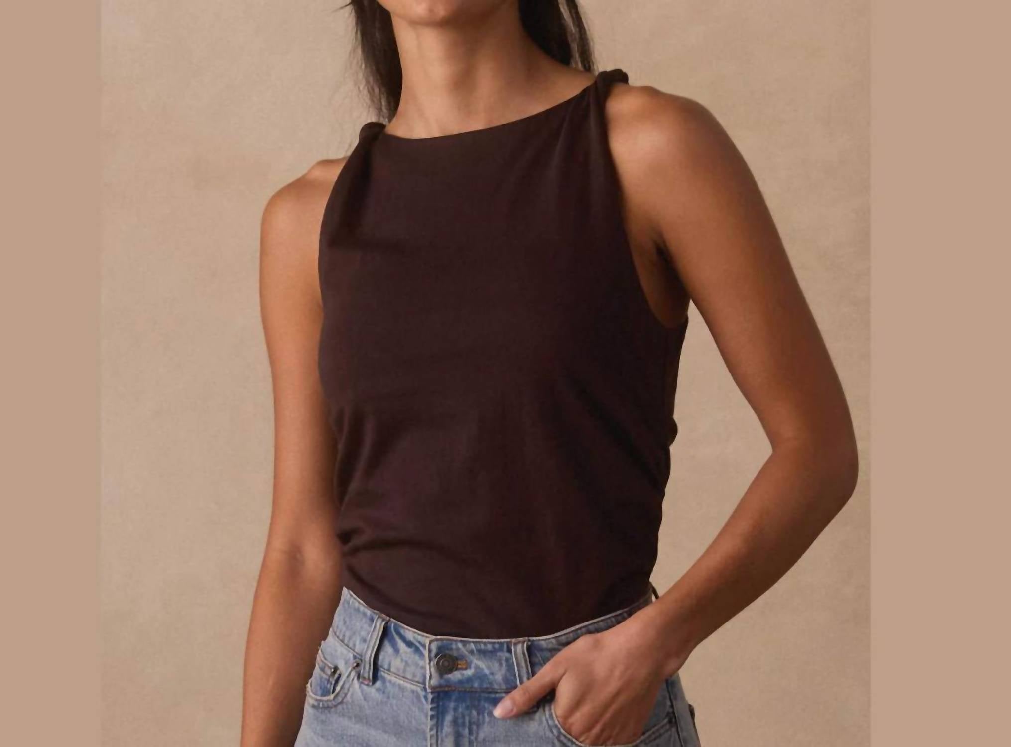 The Normal Brand - Jersey Draped Tank Top