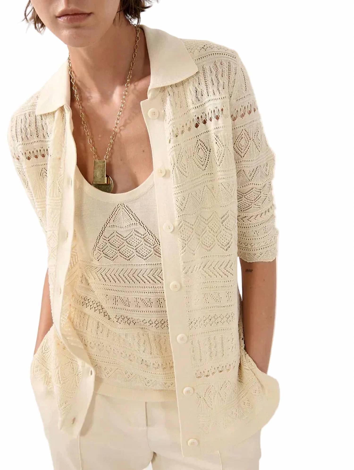 Barbara Bui - Open knit cardigan