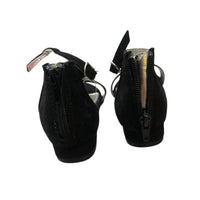 Nina Girls Hidi Dress Sandals in black microsuede 1 - kids' sandal - view 5