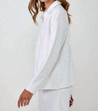 Charlie Paige - French Fleece Johnny Collar Shirt