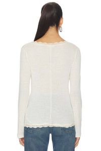 Free People Big Love Cardigan in oatmeal heather - women's cardigan - detail view