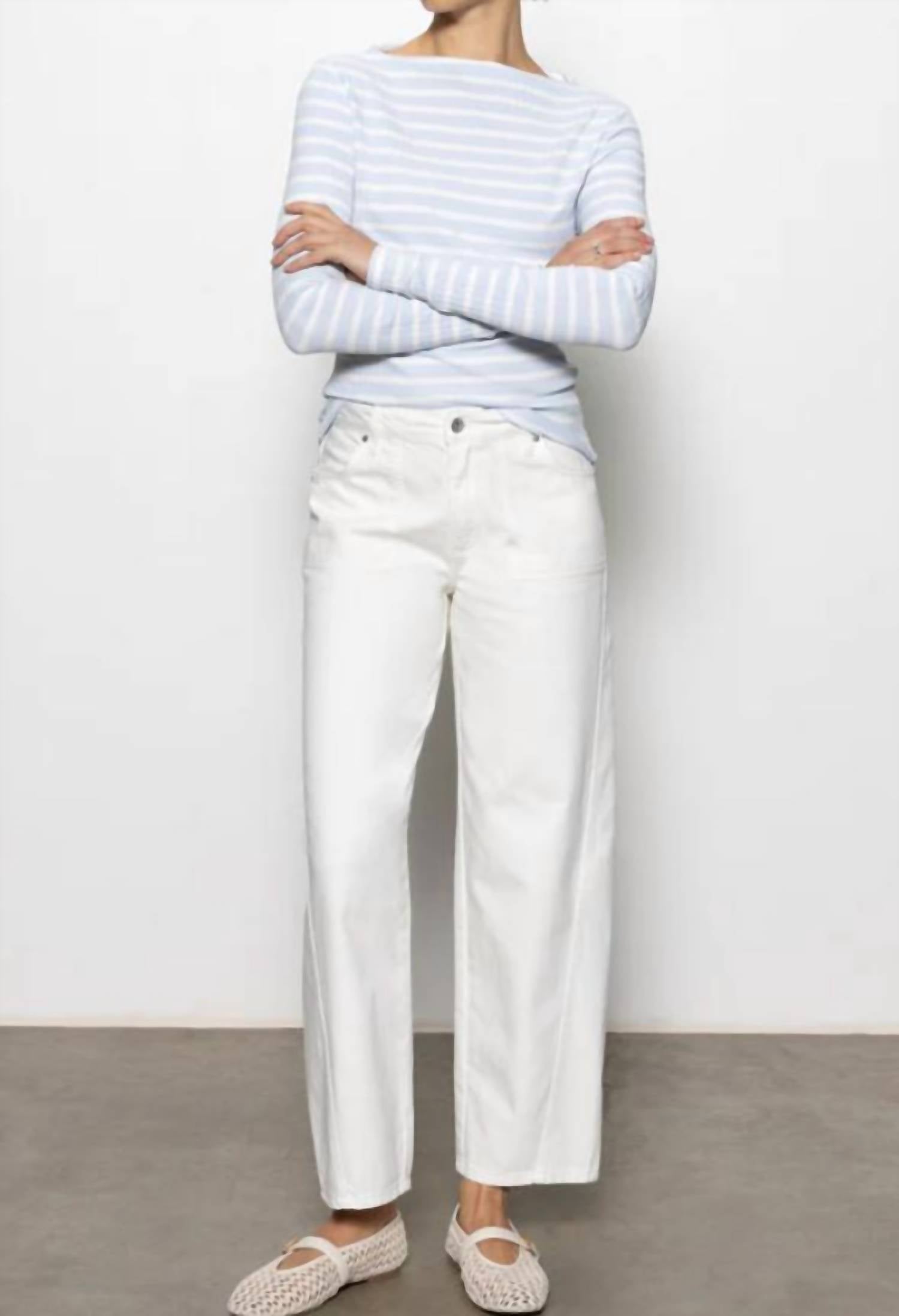 Sanctuary Column Ankle Jeans in bleached white - women's jeans