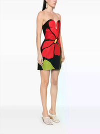 Cala de la Cruz Jolie Mini Dress in black - women's dress - alternate view