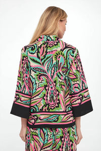 Joseph Ribkoff - Paisley Print Boxy Top