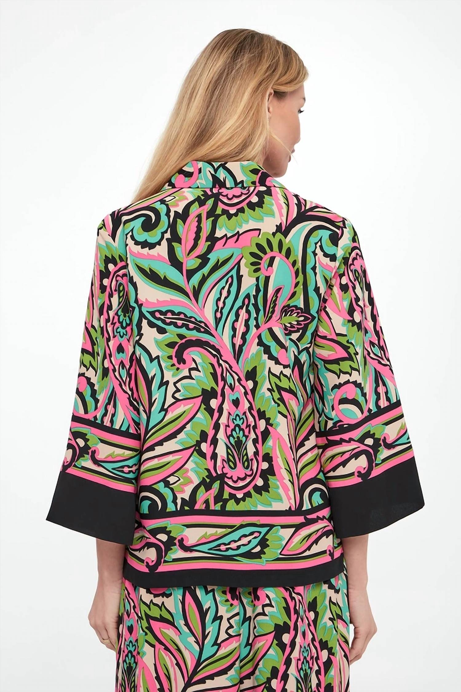 Joseph Ribkoff - Paisley Print Boxy Top
