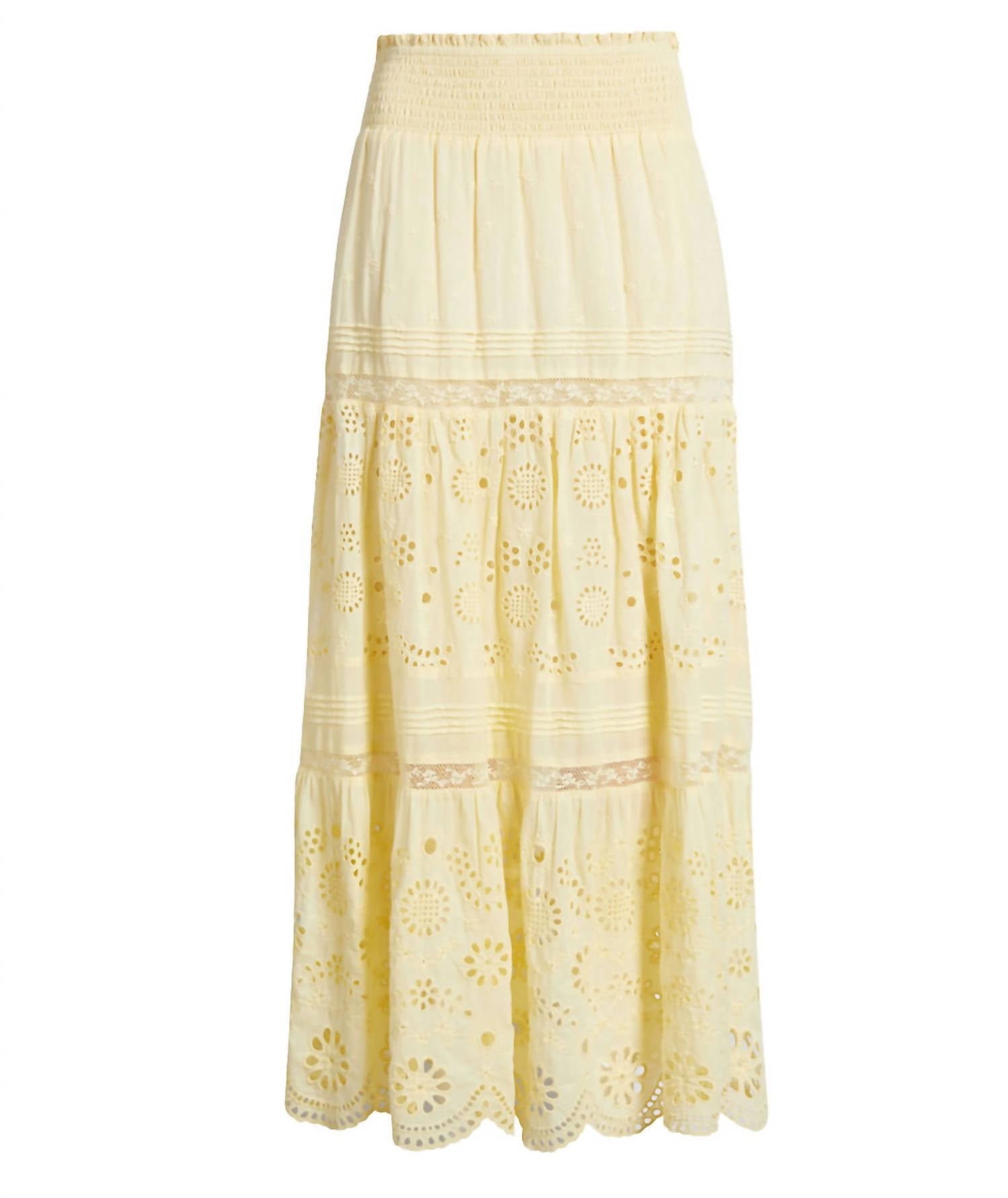 Loveshackfancy - Miloti Eyelet Lace Maxi Skirt
