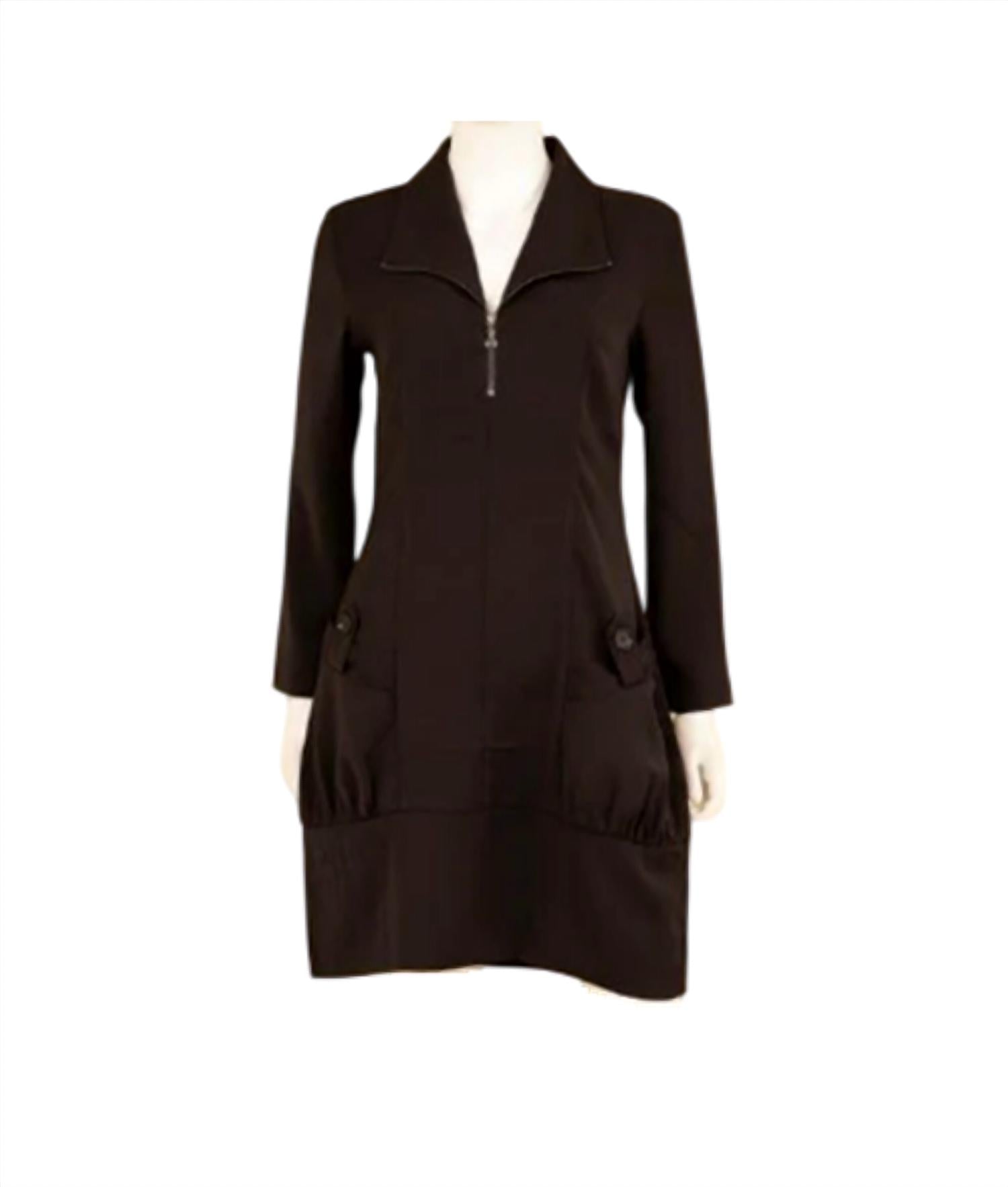 Samuel Dong - Women's Long Sleeve Coat Dress