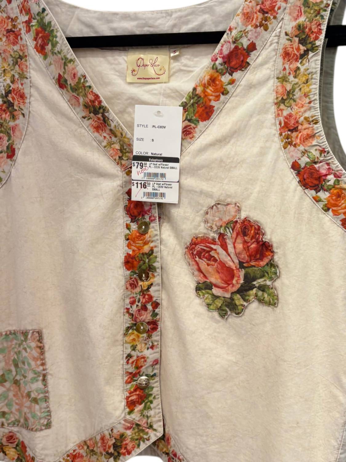 Paperlace - Women's Floral Vest