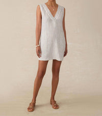 Faherty - Azure Linen Dress
