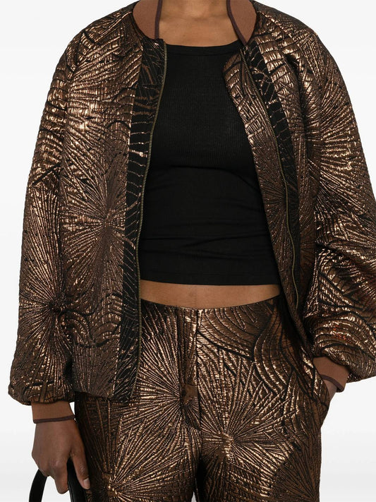 Forte Forte - Golden Sunrise Jacquard Bomber Jacket