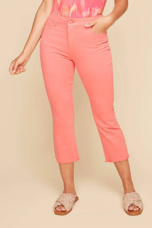 Renuar - Woven Cropped Boot Leg Pant