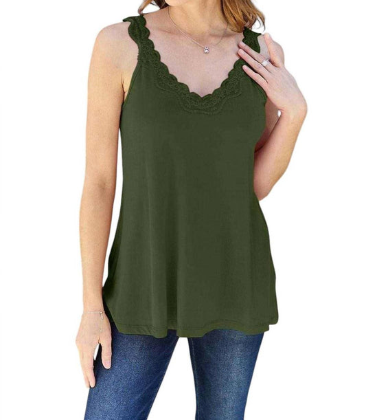 Basic Bae - Effortless Elegance Lace V-Neck Cami