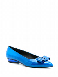 Salvatore Ferragamo Women's Viva Ballet Flat Shoes in blue - women's flats - view 189