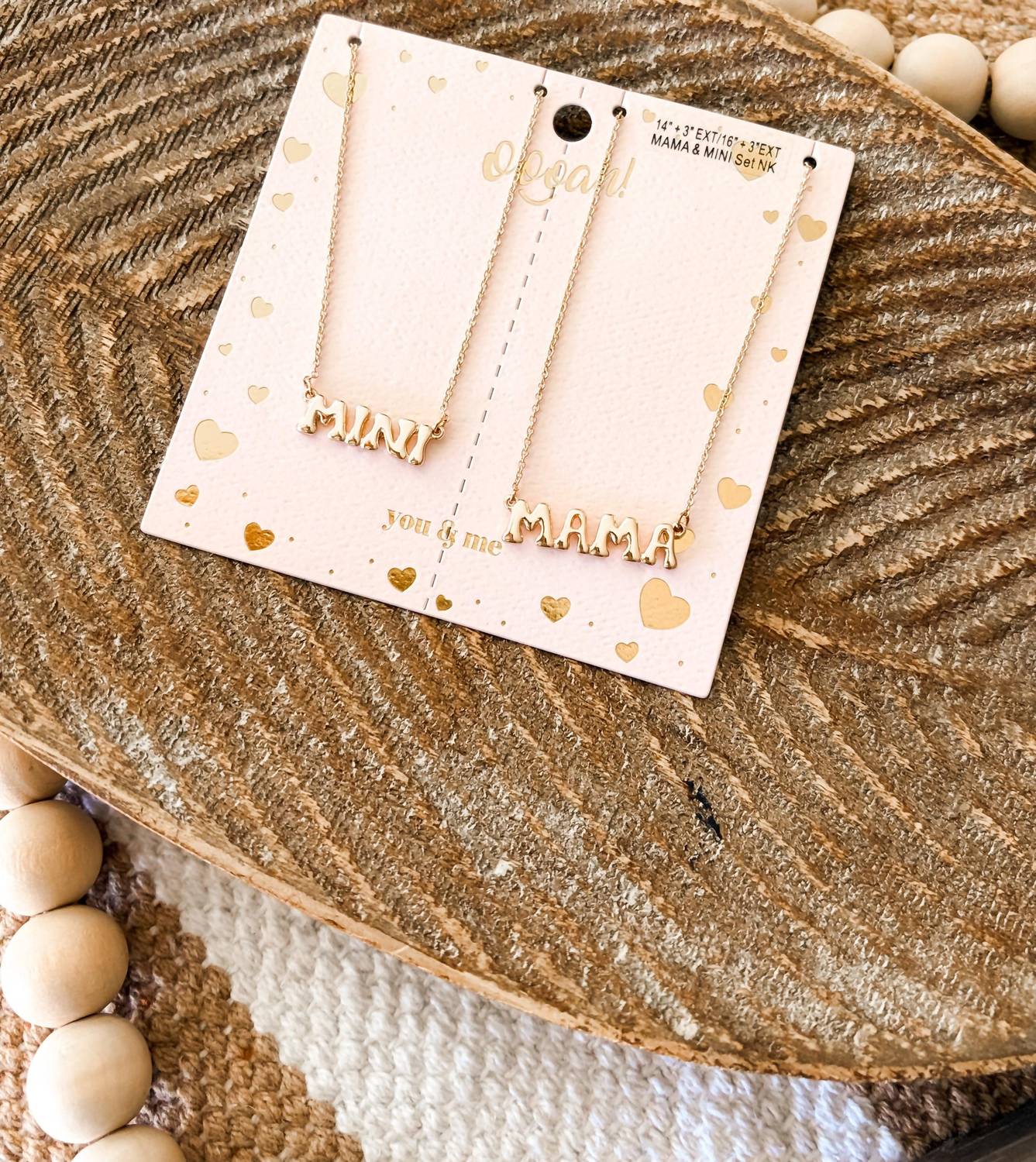 White Label - Women's Mama & Mini Necklace Set