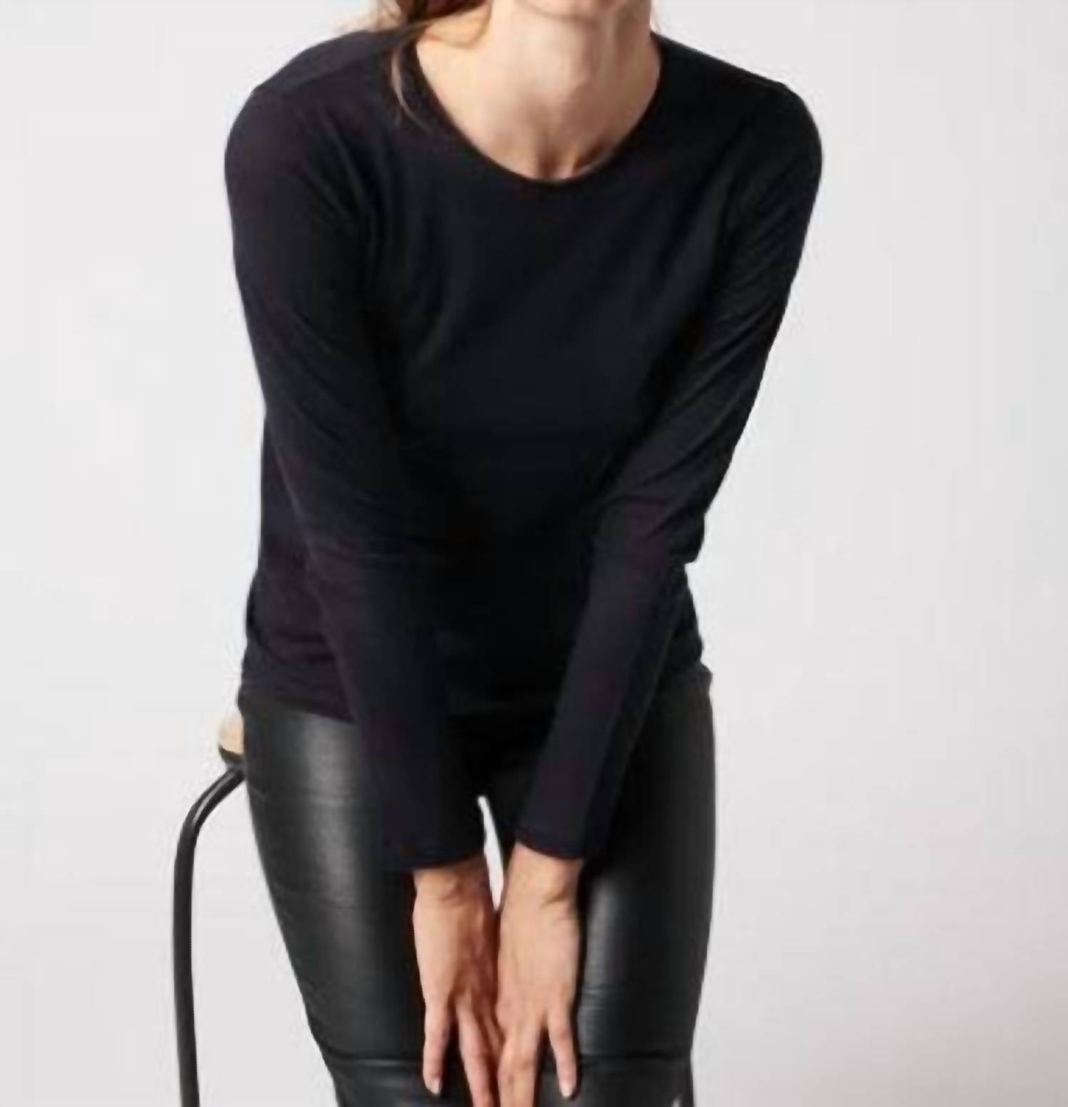 Majestic Filatures - Cotton Cash Long Sleeve Crew