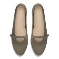 Blublonc - Women's Natalie Mary Jane Strap Detail Flats