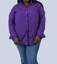Jill Mcgowan - Joan Easy Cut Stand Collar Shirt