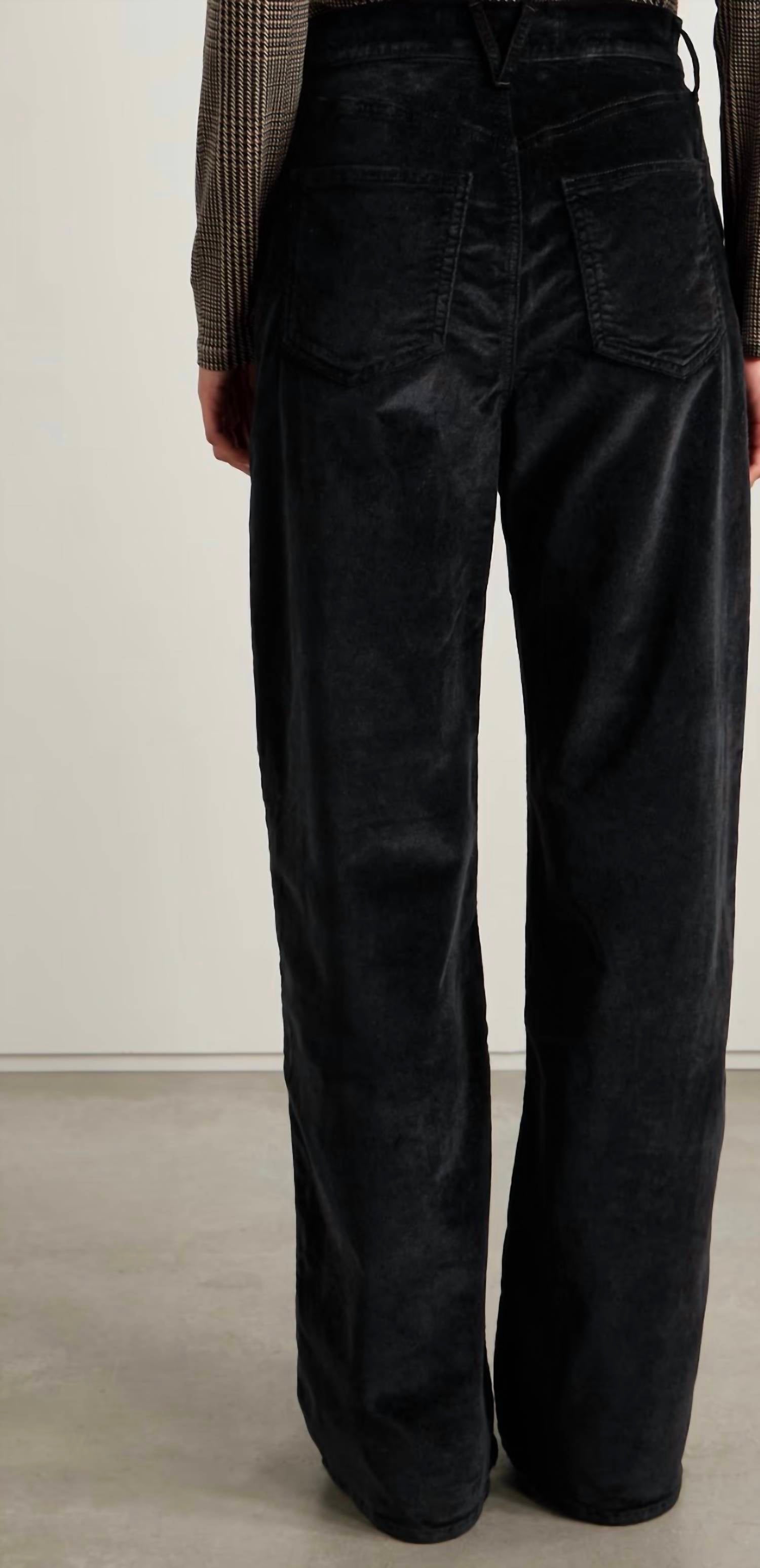 Veronica Beard - High Rise Wide Leg Velvet Pants