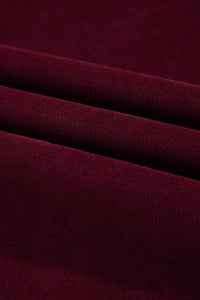 66DISCO Corduroy High Waist Wide Leg Pants in burgundy - women's jeans - view 5