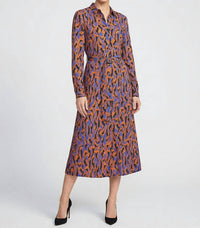 Desoto - Abstract Print Midi Shirtdress