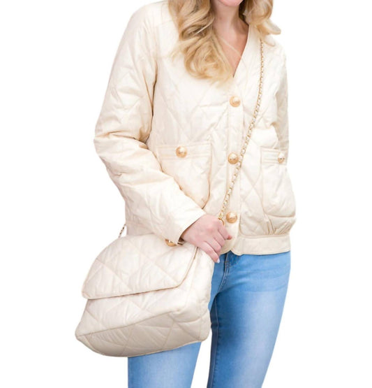 Joh - Johya Puff Jacket Matching Crossbody Bag