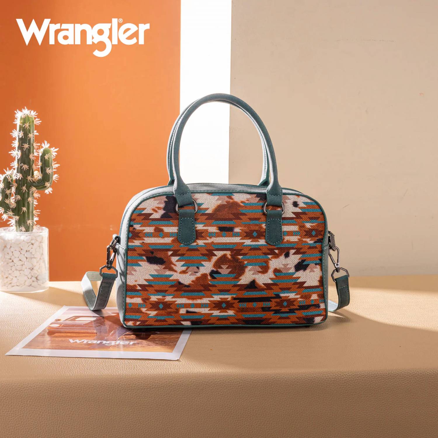 Wrangler - Aztec Print Satchel