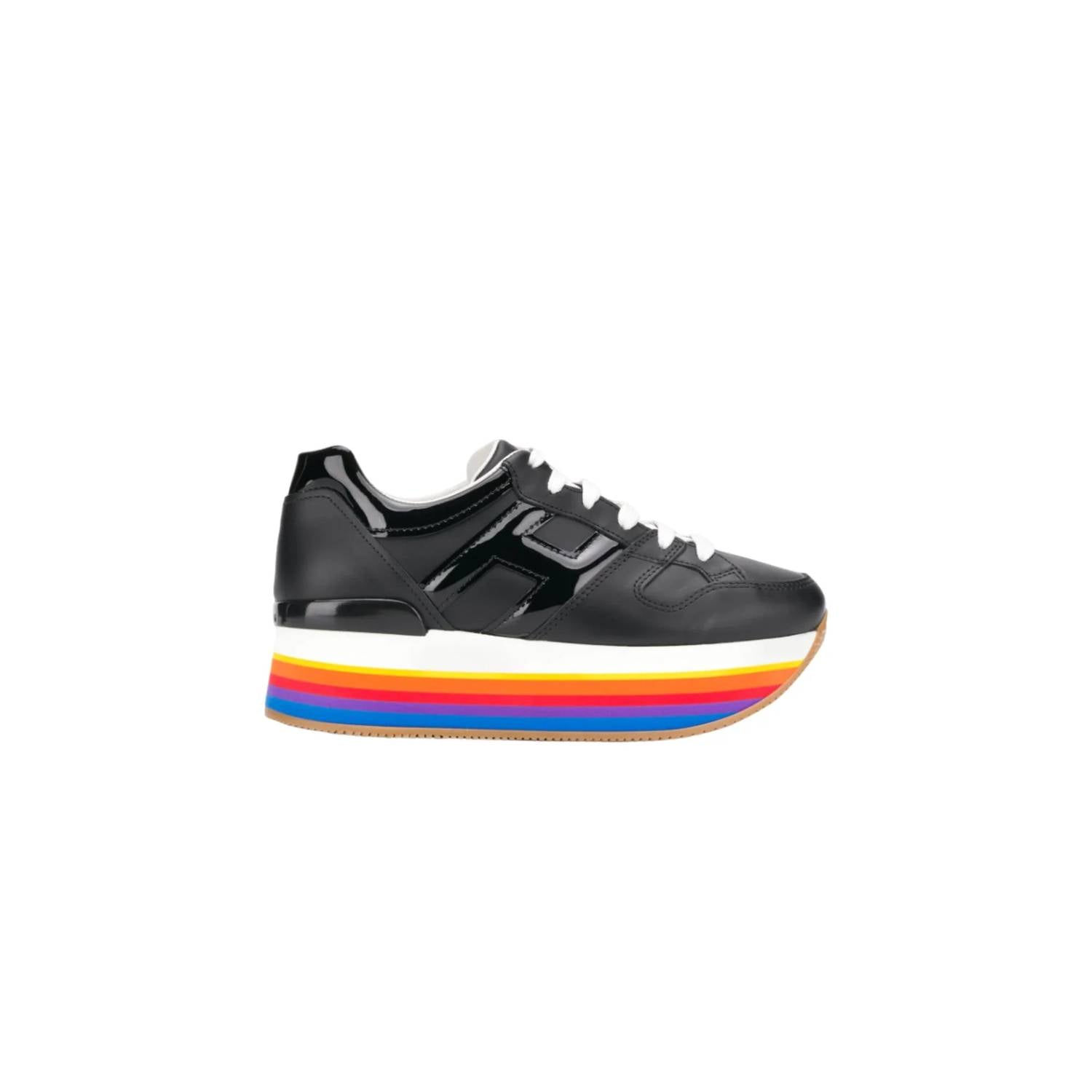 Hogan - Women's Micro Rainbow Platform Sneakers