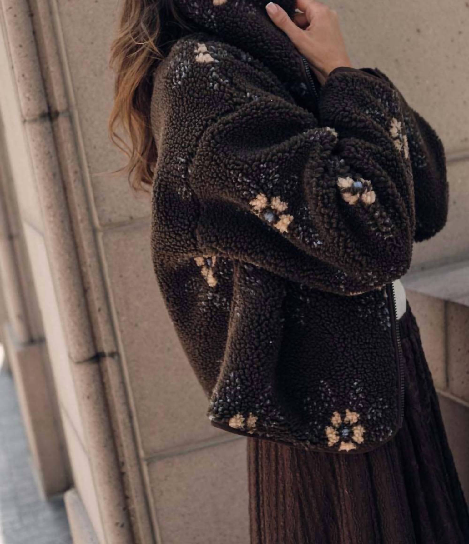 Promesa - Floral Fleece Zip-Up Jacket
