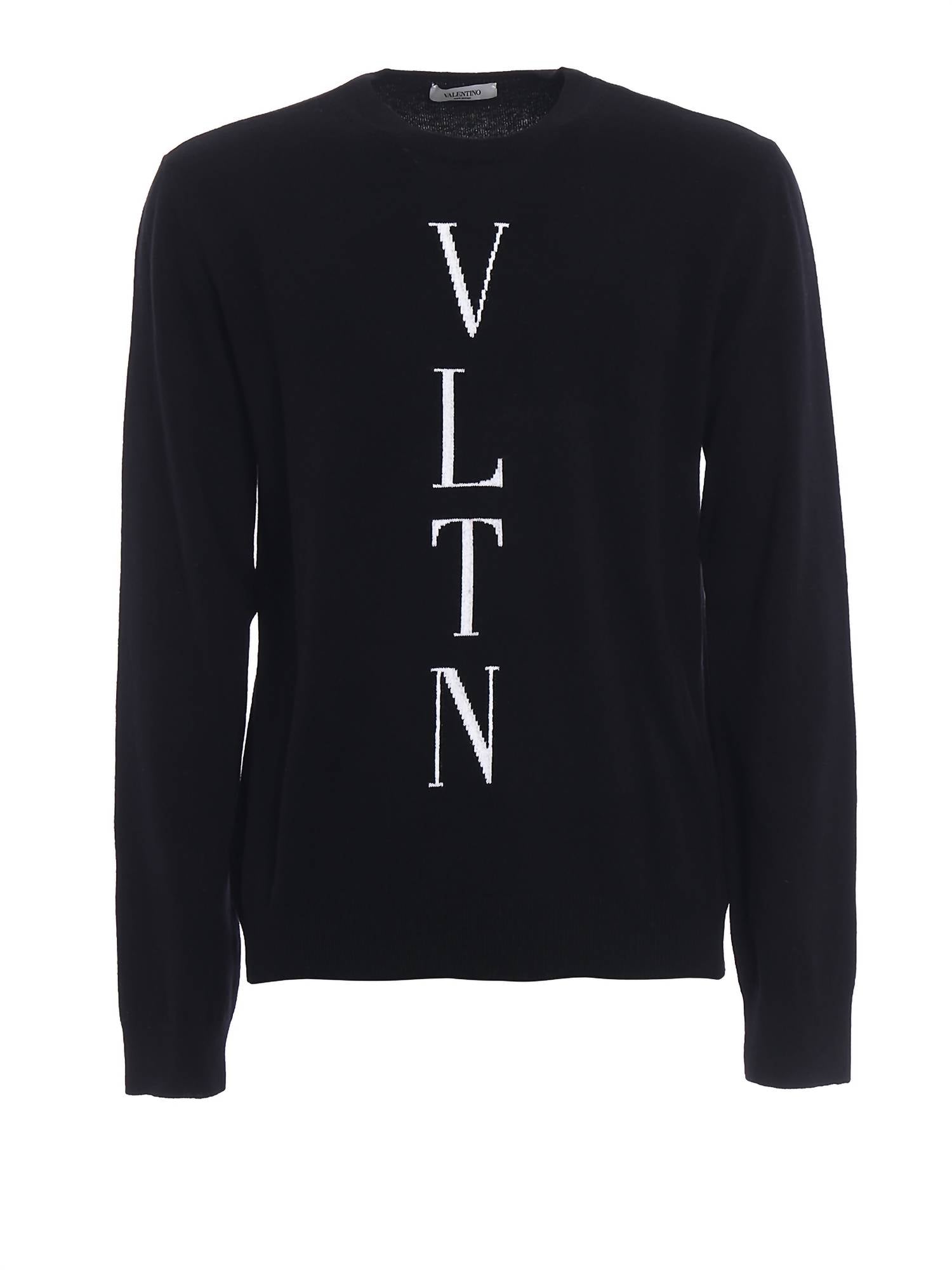 Valentino - Vltn Intarsia Wool Cashmere Sweater